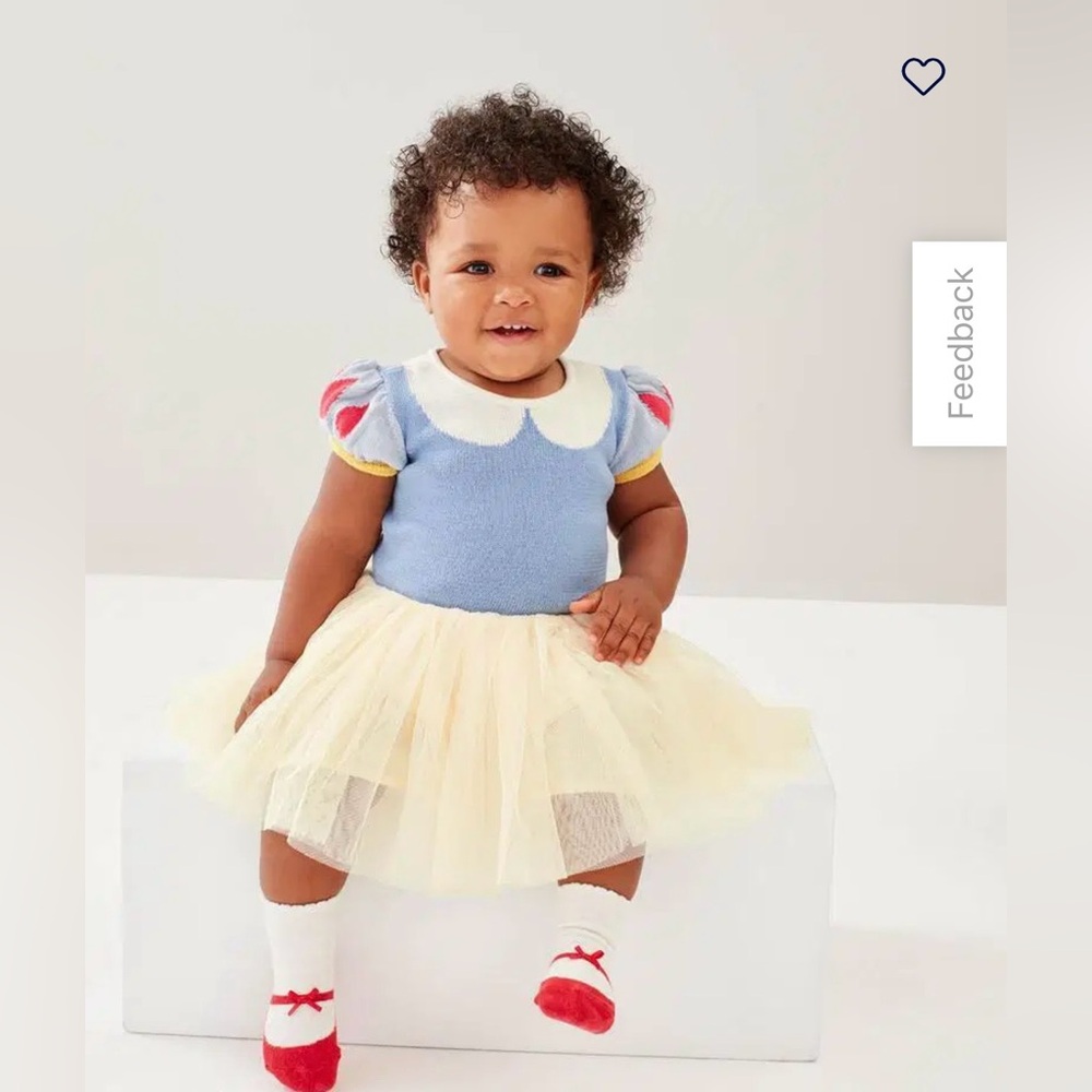 Gap x Disney Baby Snow White Knit and Tulle Dress 3-6 months